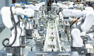 Robotic arms assembly line