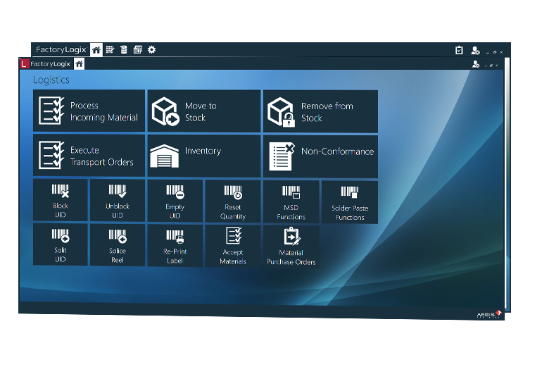 Lean materials management menu