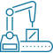 robot on manufacturing assembly line