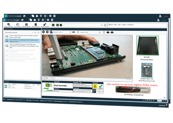 manufacturing execution interactive work instructions