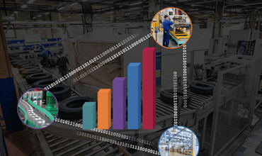 Bar Chart with factory image icons