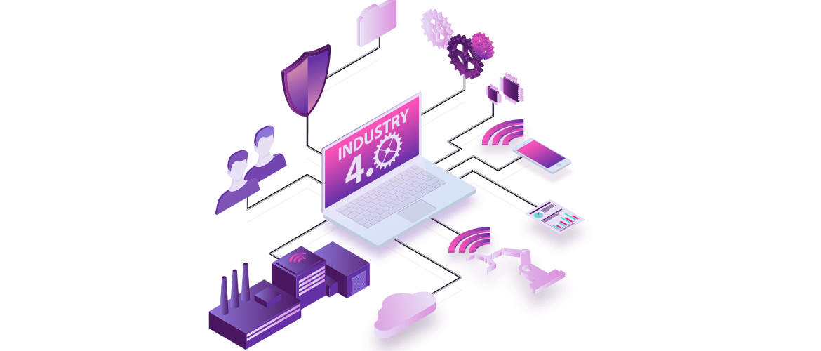 Ordinateur portable entouré par l IoT et icones du cloud et digitaux