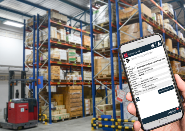 mobile app in warehouse