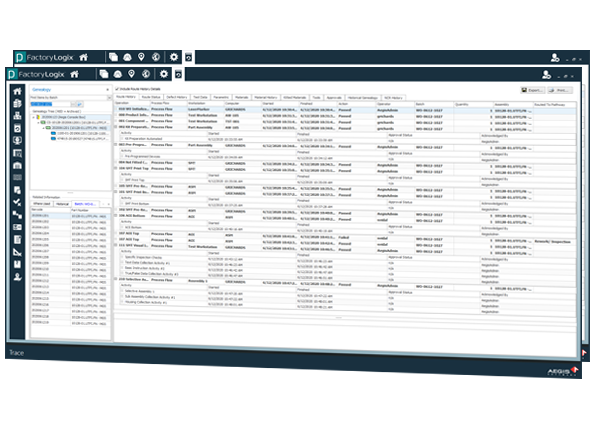 Bildschirm Traceability