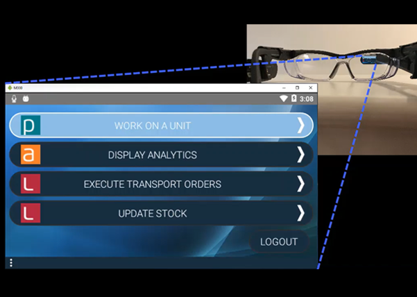 vue des instructions de travail via FactoryOptix