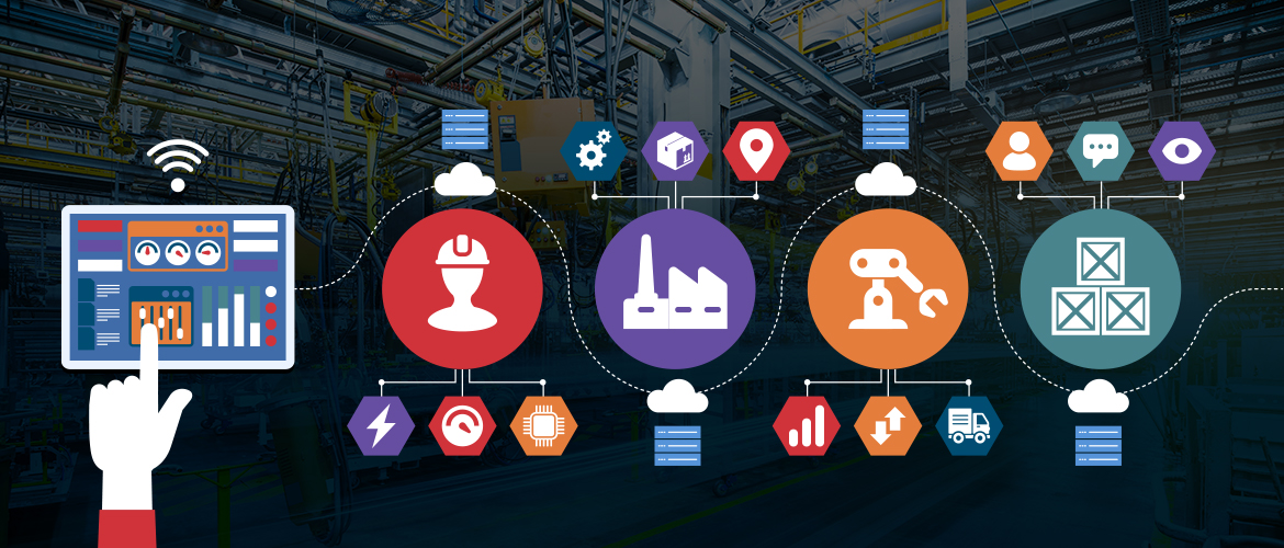 Analytics and Factory illustration