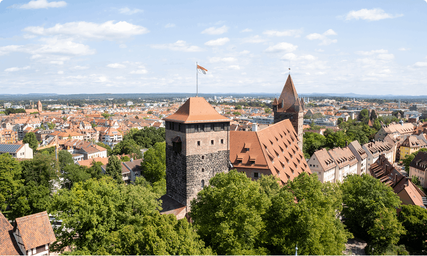 Picturesque view of Nürnberg